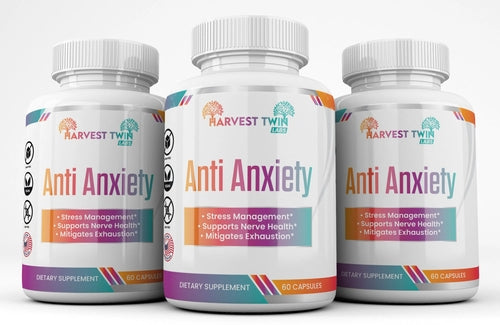 Anti-Anxiety Supplement for Stress Reduction, Cortisol Levels,