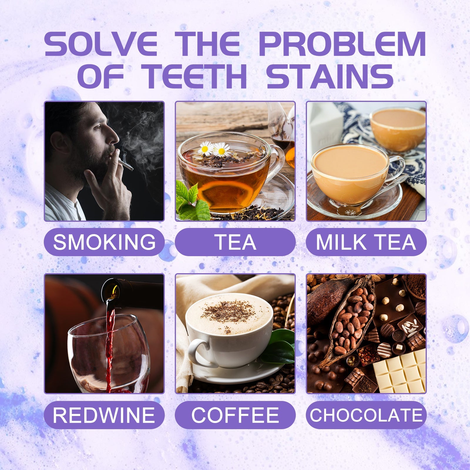 Jaysuing Purple Tooth Whitening Toothpaste, Brightens Teeth Cleans